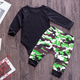 Illustration for article titled USA daily deals---Newborn Baby Boys Black Romper Bodysuit And Camouflage Pants Outfit Set em/em
